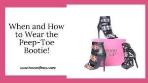 There is really no rule that dictates when and how you can or cannot wear the peep-toe bootie. 